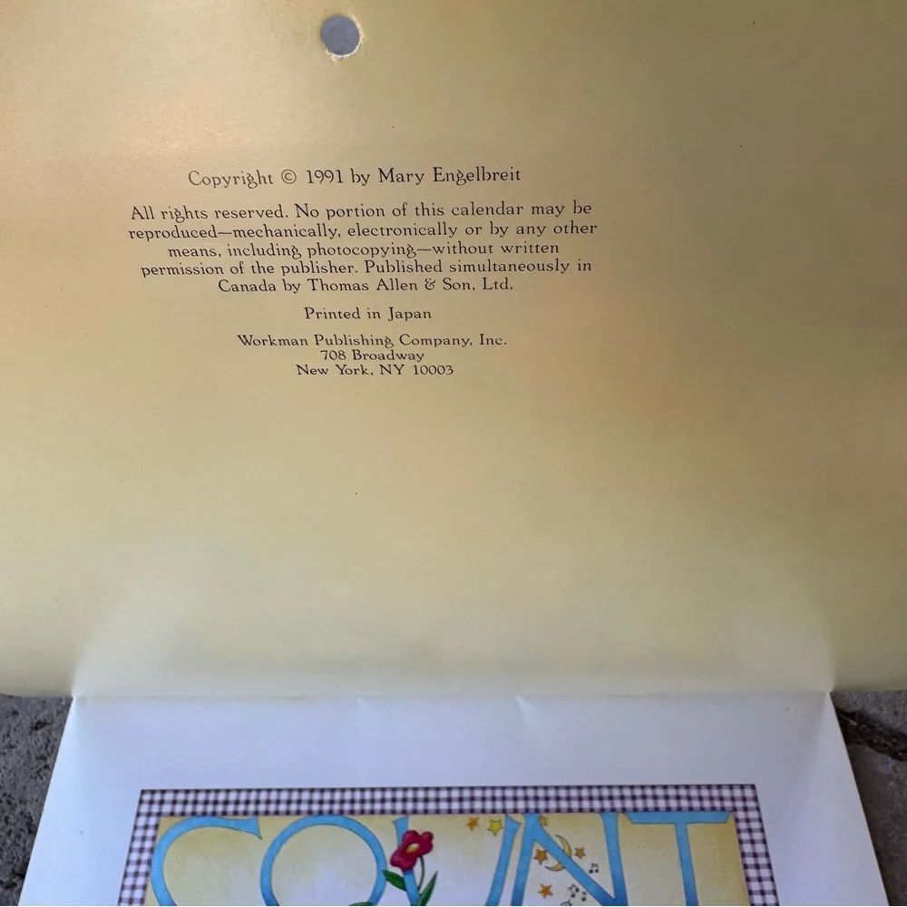 Mary Engelbreit 1992 Calendar Count Your Blessings‎